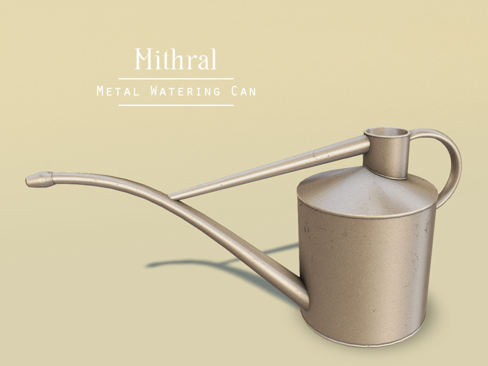 Mithral * Metal Watering Can (Silver)
