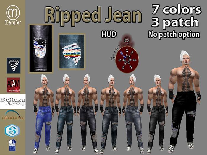 ::.Mary.:: Male Ripped Jeans
