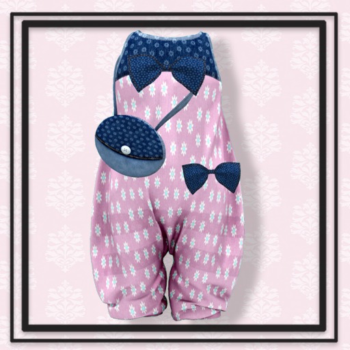 !! Royal Unicorn !! Daisy Denim Romper (Blue)