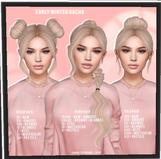 #11 CHAIN - Early Winter - Risha Hair - Multicolor