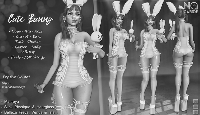 DEMO > No Cabide :: Cute Bunny Set - Pink