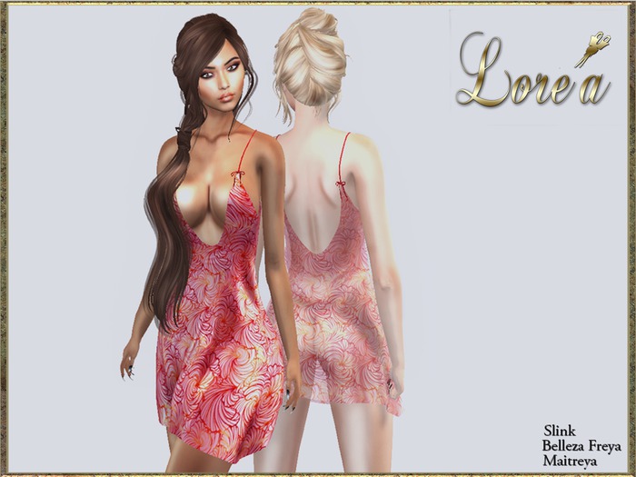 LR -Dress Adeline Red Print