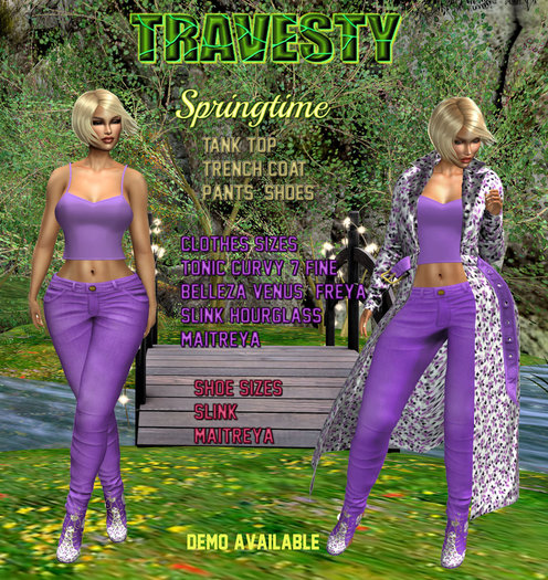 Travesty Womens Trenchcoat Springtime