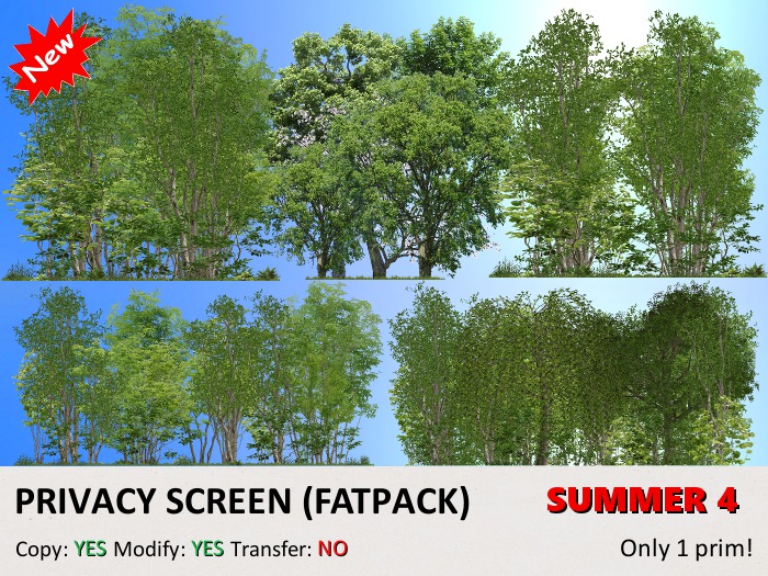 *DQ* PRIVACY SCREENS - BACKDROPS (FATPACK) - SUMMER 4