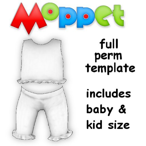 Moppet FULL PERM Crop Top and Pants with Ruffle Template