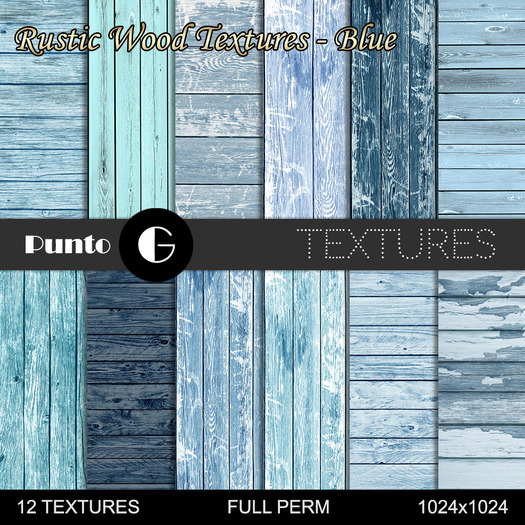 Rustic Wood - Blue