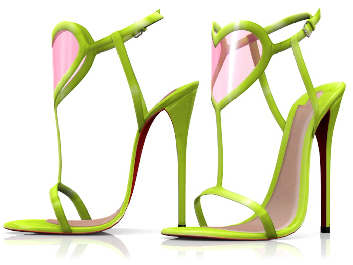 Garbaggio // Valentine Sandals - Lime