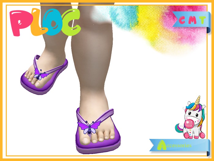 :::PLOC::: Butterfly Slipper Purple