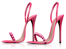 Garbaggio // Mamrie Sandals - Fuchsia