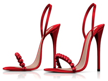 Garbaggio // Mamrie Sandals - Red