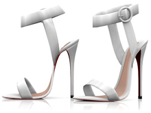 Garbaggio // Piper Sandals - White