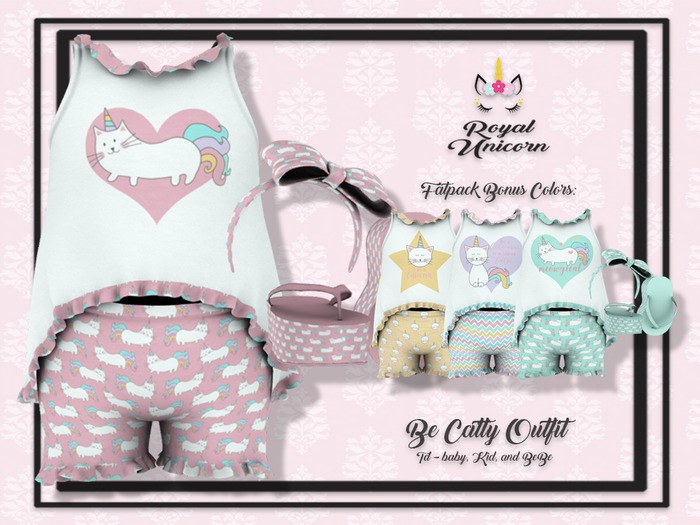 !! RU !! Be Catty Outfit Fatpack