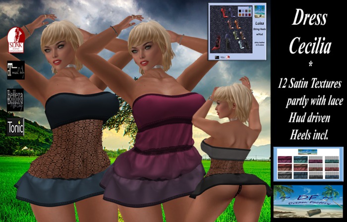 ~DF~Dress Cecilia  w/Hud