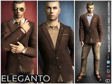 CA SIGNATURE BELLEZA SLINK ADAM ELEGANTO CASUAL OUTFIT BROWN