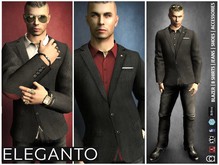 CA SIGNATURE BELLEZA SLINK ADAM ELEGANTO CASUAL OUTFIT BLACK