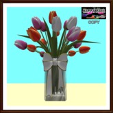 Easter - Vase with Tulips Bouquet - Mix