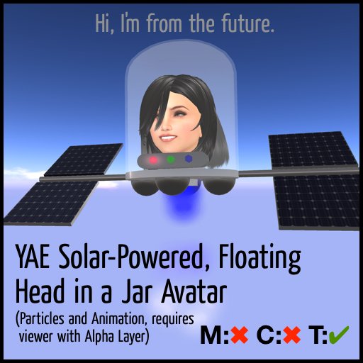 YAE Solar-Powered Head in a Jar Avatar