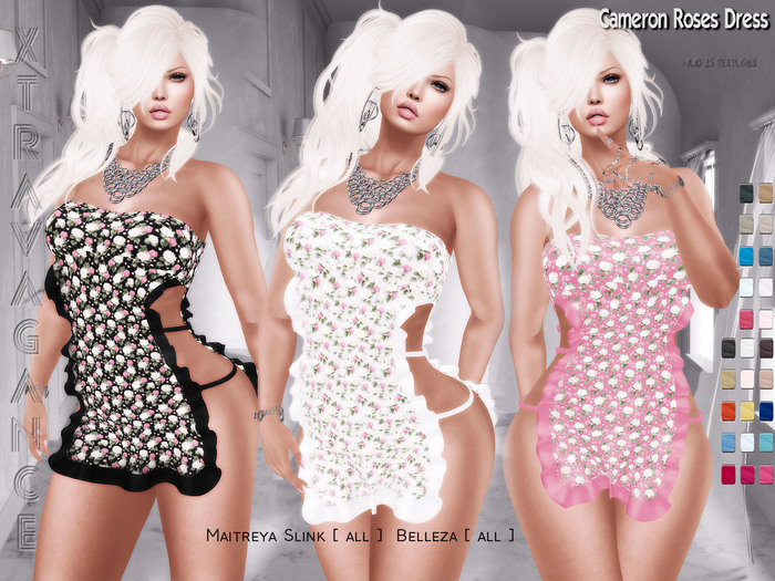 ::XT:: - Cameron Roses Dress DEMO