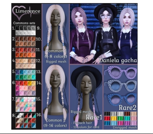 #8{Limerence} Daniela hair(Common1)-Ombre2