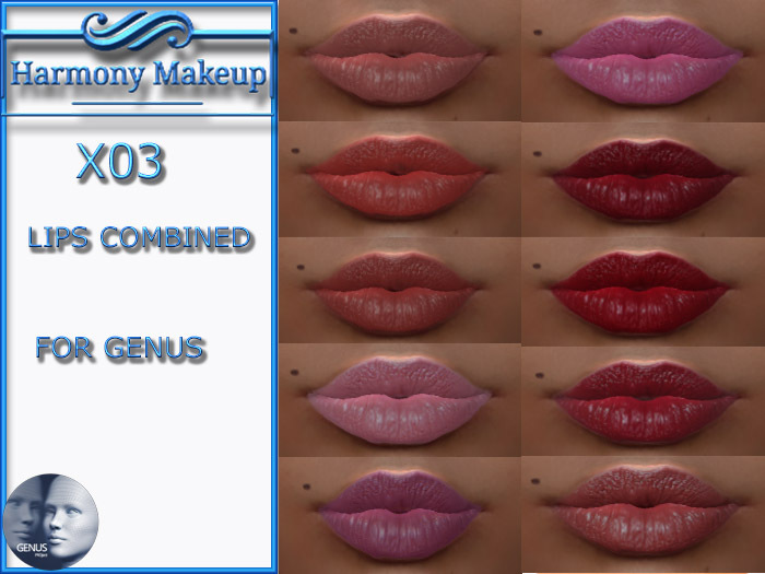 **X03** LIPS COMBINED FOR GENUS