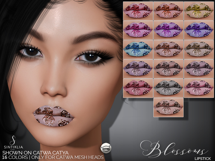 Second Life Marketplace Sintiklia Lipstick Blossoms Catwa