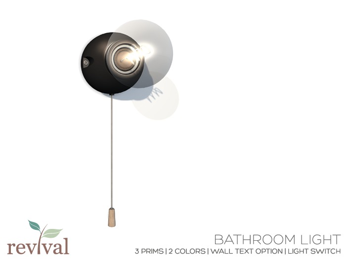 .:revival:. bathroom light
