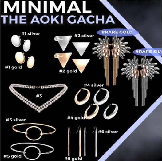 MINIMAL - Aoki Gacha set Necklace Silver #5