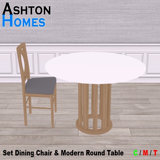 Set Chair & Modern Round Table