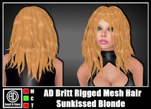 AD Britt Rigged Mesh Hair Sunkissed Blonde