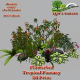 Lady's Garden - Flowerbed - Tropical Fantasy 26 Prim