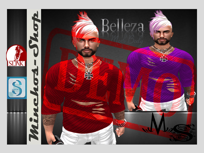 DEMO-SWEATER -MEN-SLINK**SIGNATURE**BELLEZA**-MINCHOS-SHOP-MEN