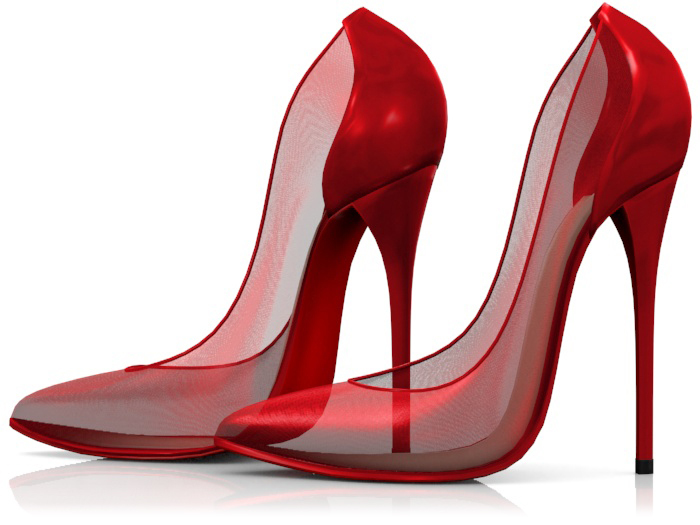 Garbaggio // Nude Pumps - Red