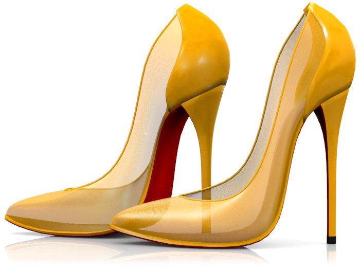Garbaggio // Nude Pumps - Yellow