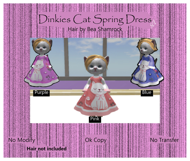 Dinkies Cat spring dress
