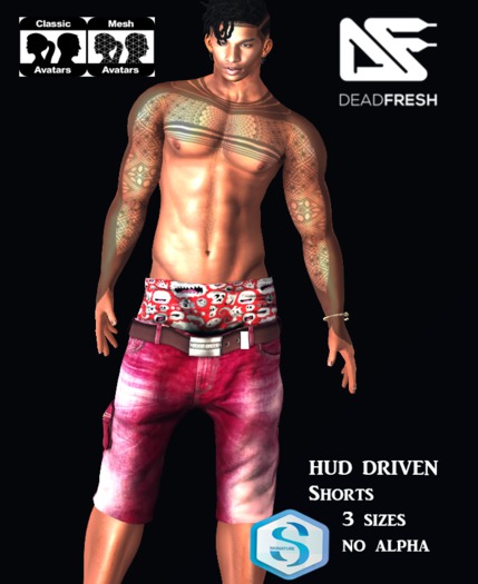 [DF] Lowrise Shorts  -TCHANGE Boxers Faded Red