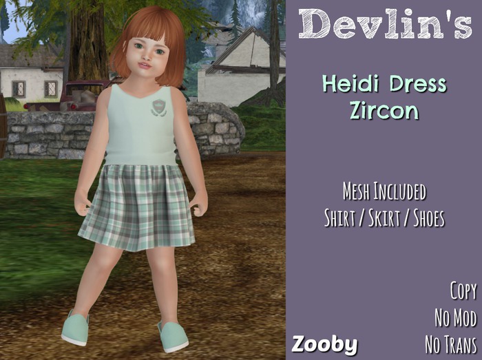 Devlin's - Zooby Avatar - Heidi Dress (Zircon)