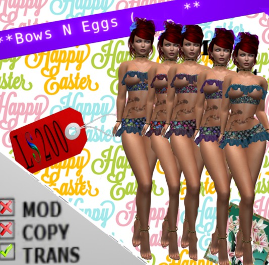 Bows N Eggs All Colors Demo's