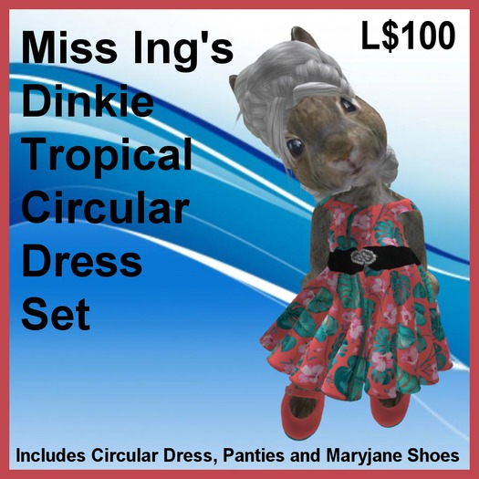 Miss Ing's Dinkie Tropical Circular Dress Set