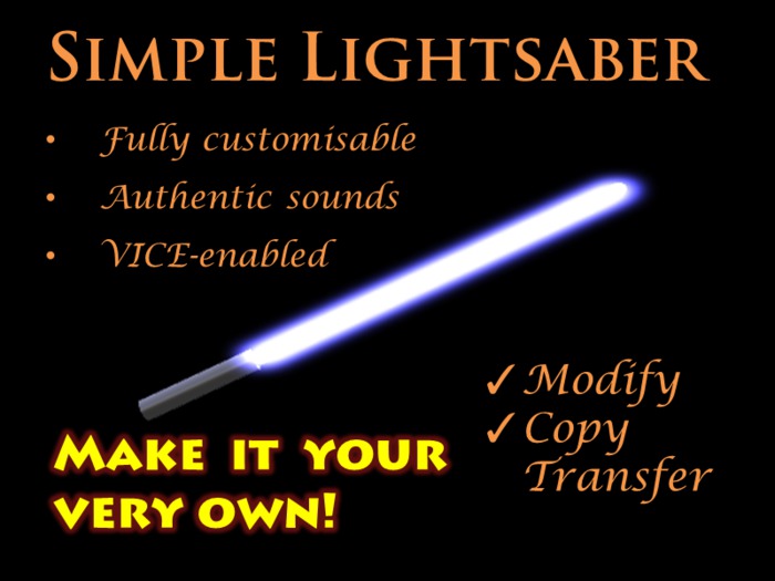 Simple VICE Lightsaber