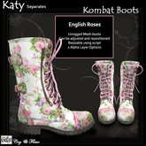 C&F Katy Separates - Kombat Boots - English Roses