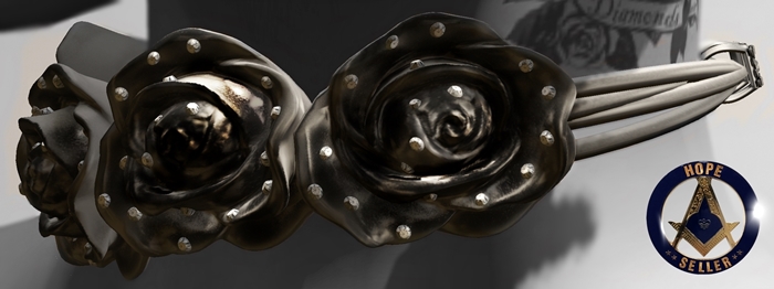 [HS] Rose Choker [Black]