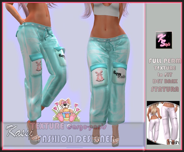 PROMO!Happy Easter Textura2 Cargo pants STATURA