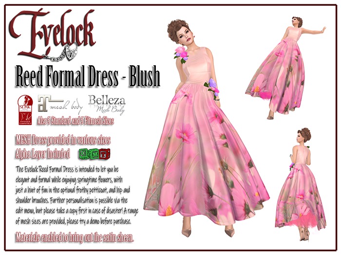 Evelock Reed Formal Dress - Blush