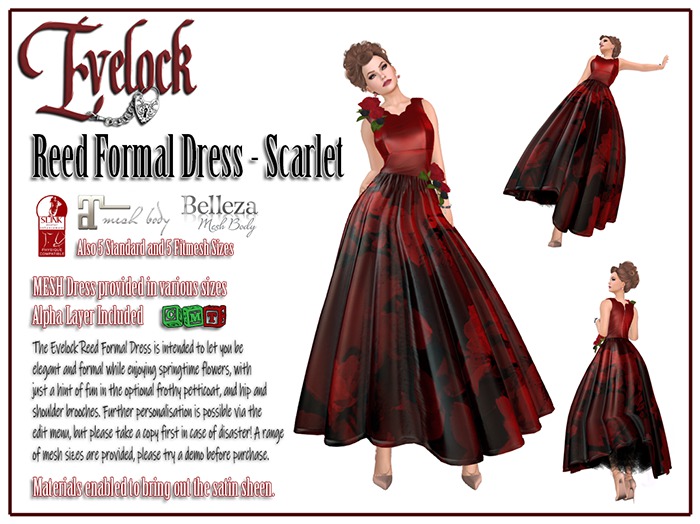 Evelock Reed Formal Dress - Scarlet