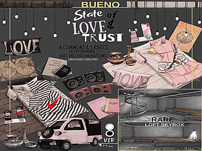 16. BUENO- Waiting Bed-Gray - RARE