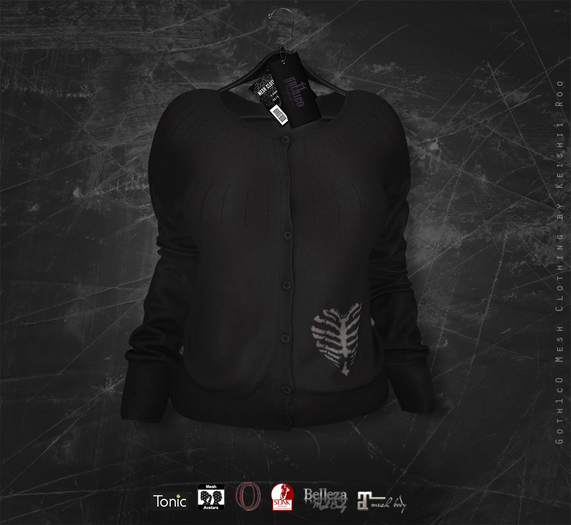 Goth1c0: Musette Cardi Sweater - Ribcage
