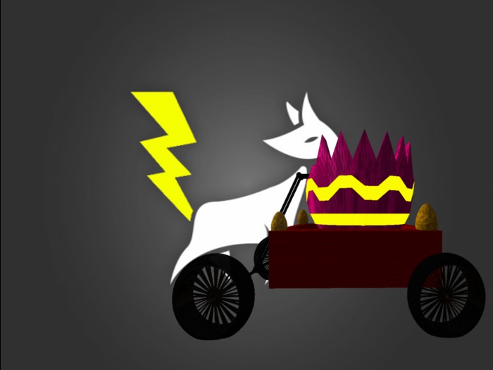 Lightning Fox Creations~ Easter egg wagon