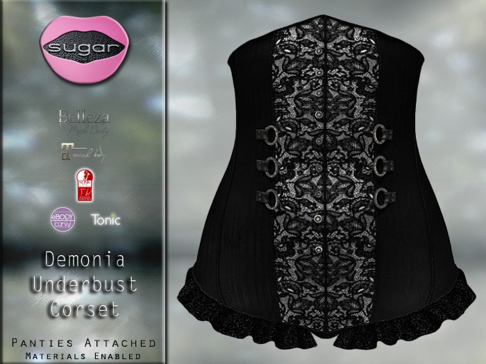 :-:SUGAR:-: Demonia Corset {LACE}