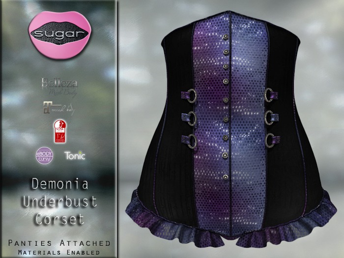 :-:SUGAR:-: Demonia Corset {GLEAM}