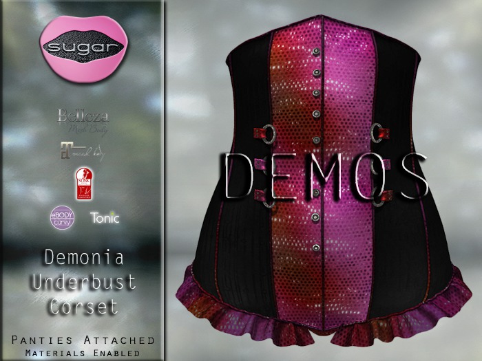 :-:SUGAR:-: Demonia Corset {CANDY} DEMO